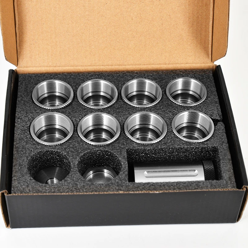 10 дюймов, l 1,52 дюйма, OD, полностью из нержавеющей стали, мульти-концевые заглушки, топливный фильтр, модульная ловушка для растворителей (MST), конусы для очистки, резьба 1,375x24