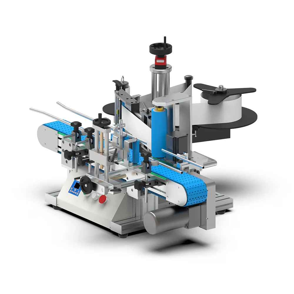 GOSUNM Automatic Sticker Can Jar Tin Labeling Machine Glass Plastic PET Round Bottle Labeling machine