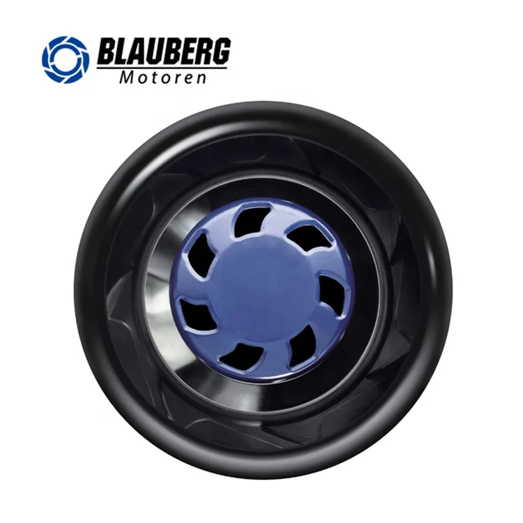 Blauberg 133mm diameter external rotor motor galvanized sheet 24v fan air conditioner blower