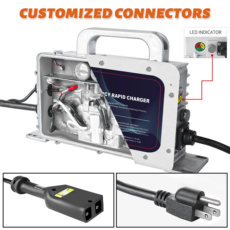 LNLEE Max 36V 15 AMP EZGO TXT Battery Charger For 36 Volt Golf Carts