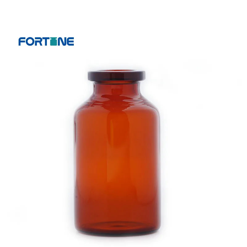 100ml USP Type II & III Amber Injection Glass Vial