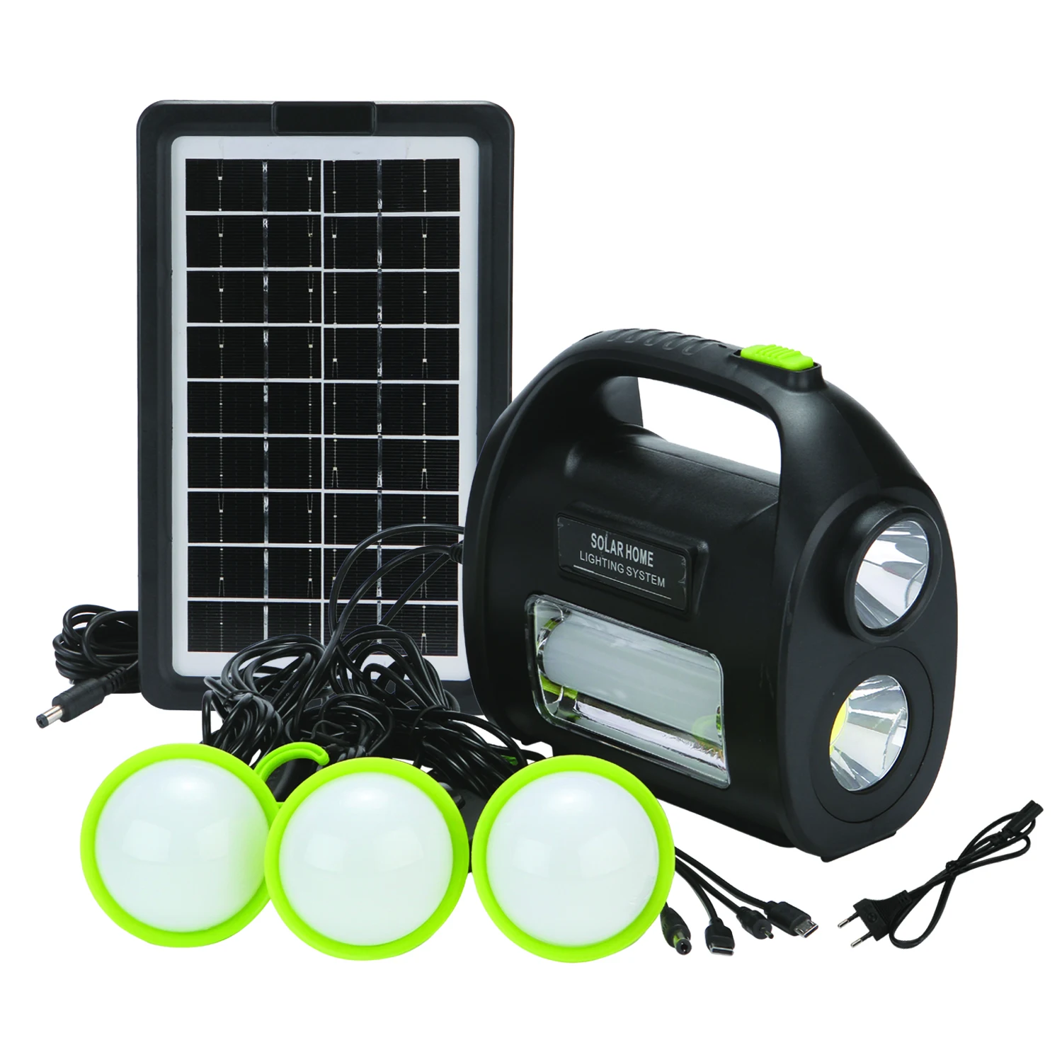 DT-9025C DAT solar lighting system kits portable and rechargeable home  solar energy system with USB function