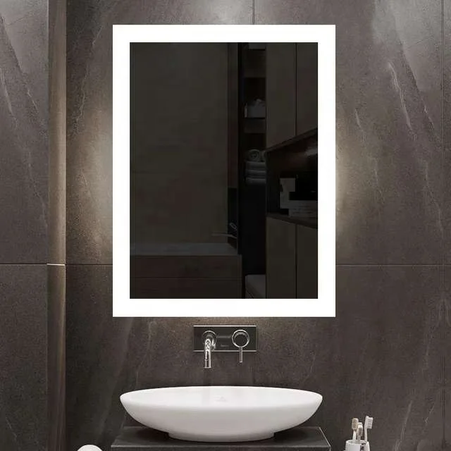 Wall full mirror hotel bathroom led full length mirror with light Touch Screen Backlit Smart Led Bathroom Mirror Light