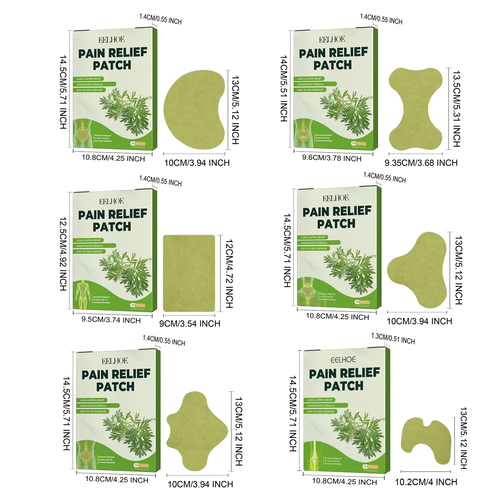 OEM ODM natural ingredient wormwood self-adhesive sports injury wormwood patch knee waist spine joint wormwood patch