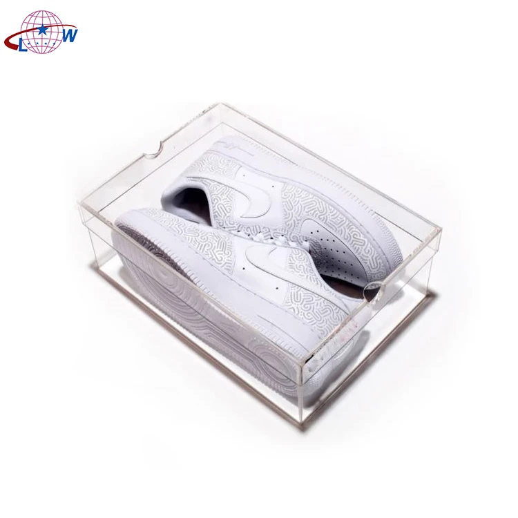 
Best Selling Eco-Friendly Shoes Men Transparent Shoes Acrylic Box Acrylic Football Shoes Display Box 