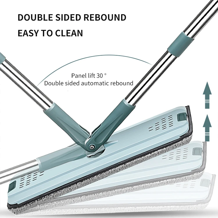 Wholesale Free Hand Wash Flat Mop Squeeze Bucket For Household Flexible Flat Floor Mop