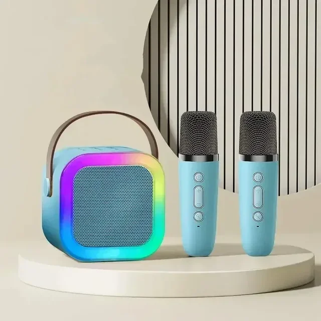 Новый популярный Bluetooth-динамик портативный домашний милый караоке мини-беспроводной аудио с микрофоном K песня семейный певческий аппарат