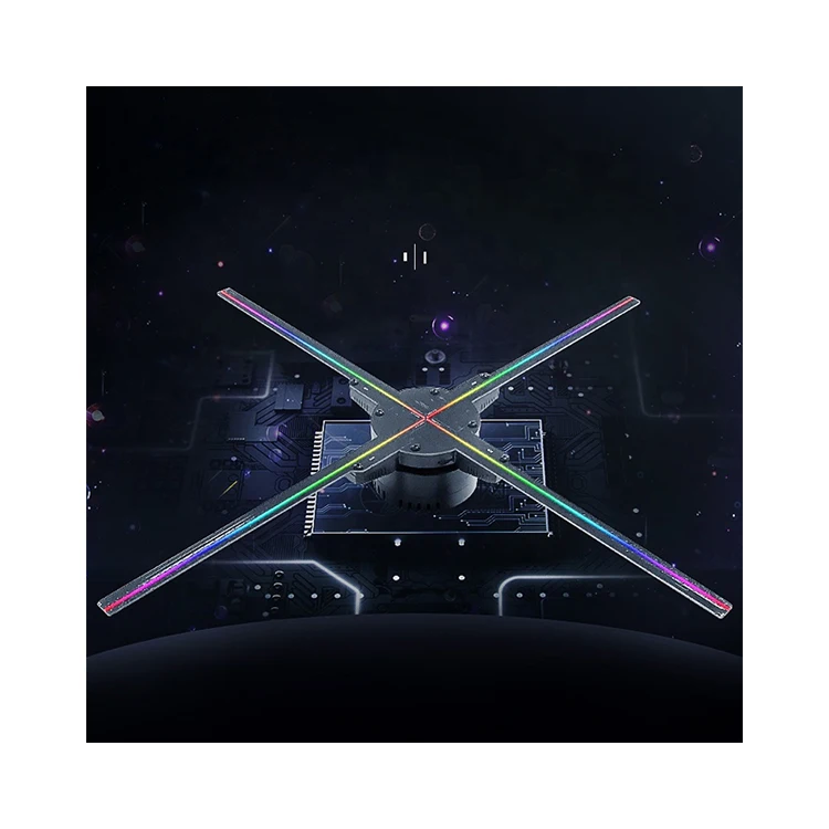 Cheap 3d holographic advertising led fan price 3d hologram display fan for sale
