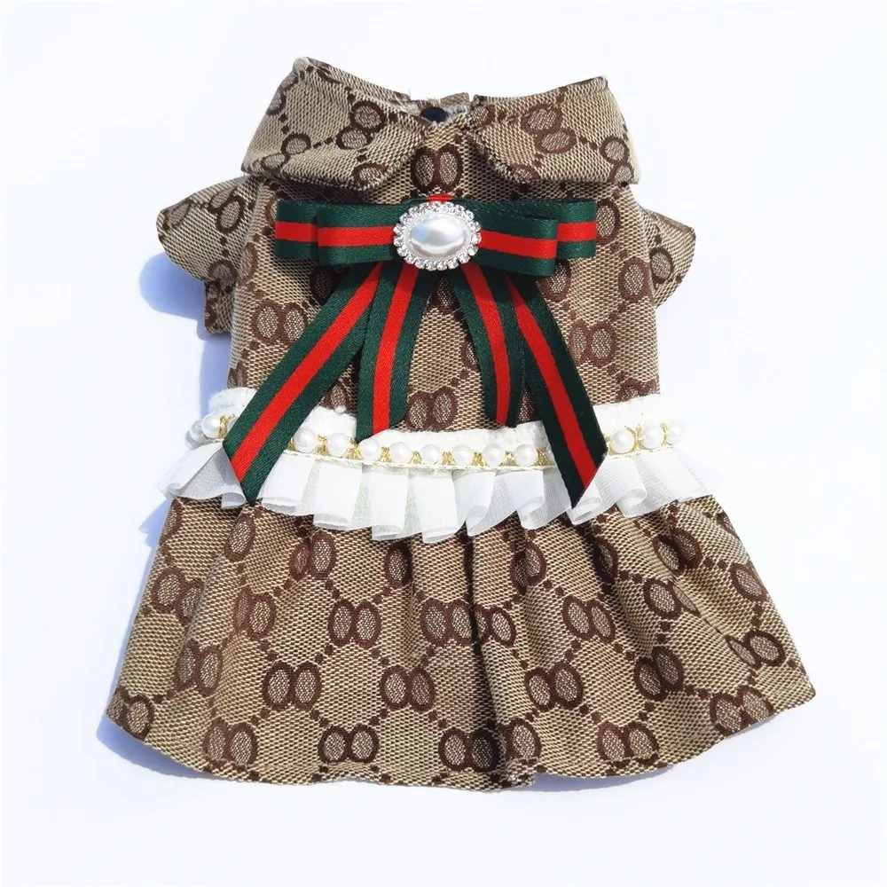Wholesale Hot Sale Ladies Sexy Dog Hot Red Pet Dresses Hot Dog Summer Clothing luxury Sexy Dog Clothes