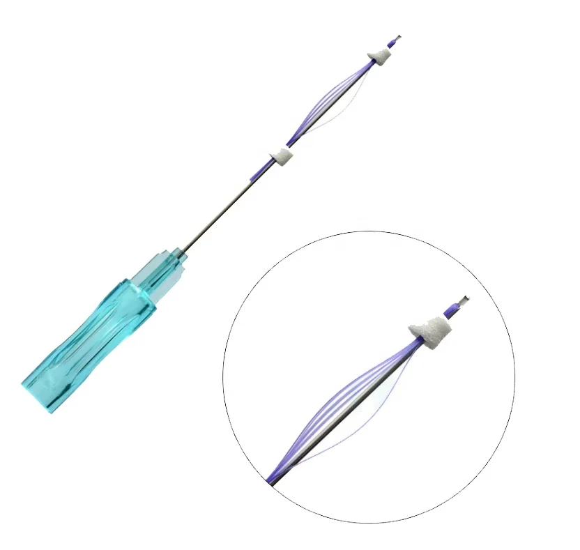 
Korea hot sale Face thread lift face pdo Koreadouble needle pdo threads cog nose eye lips tread lifting 