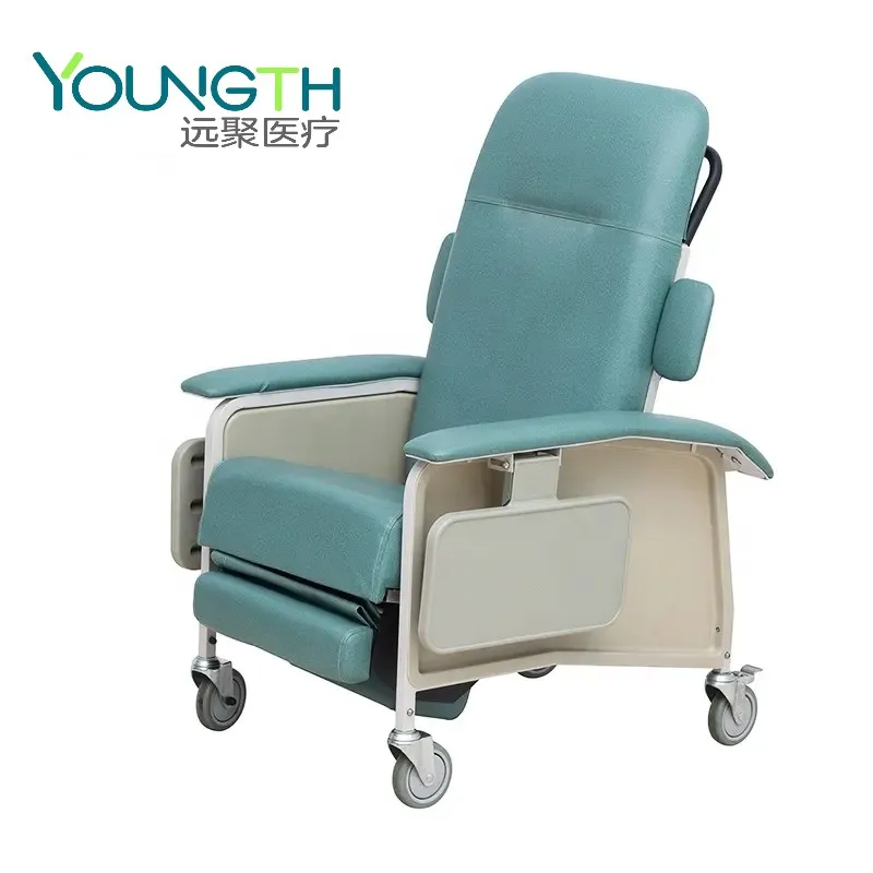 Geriatric Recliner Chairs with Armrest Drive 3 Position Geri Chair with Tray