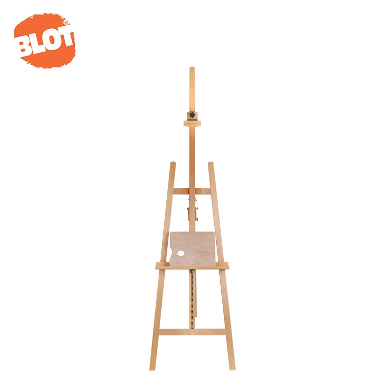 BLOT W01B Customization Classic Design Firm Rear Support Wood Floor Easel Stand Drawing Easels