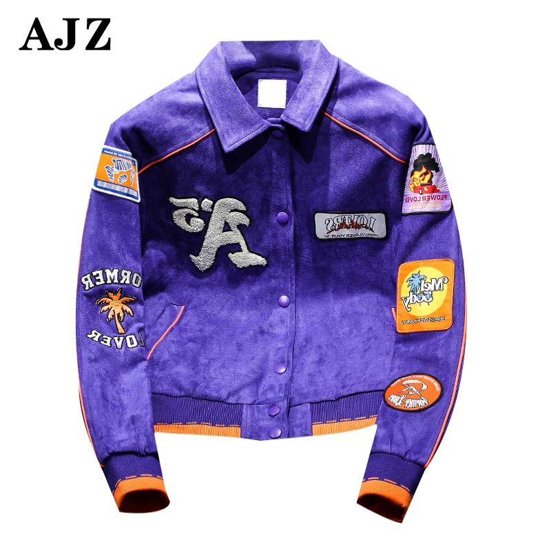 Micro Suede Coats Color Matching Oversize Autumn Mens Puffer Jackets Us And Eu Style Custom Outdoor Fashion Suits