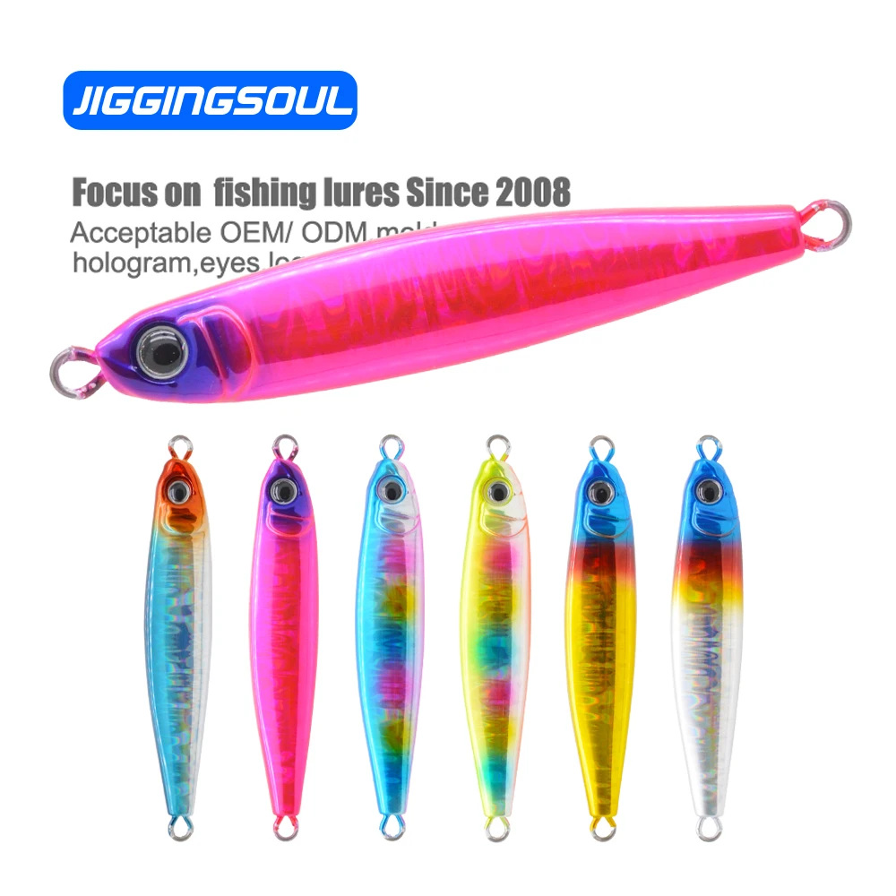 JIGGINGSOUL-RTS28A-28g45g60g80g-high quality wholesale manufacturer 3d Printed fishing lures Jig Sea Fishing Artificial bait