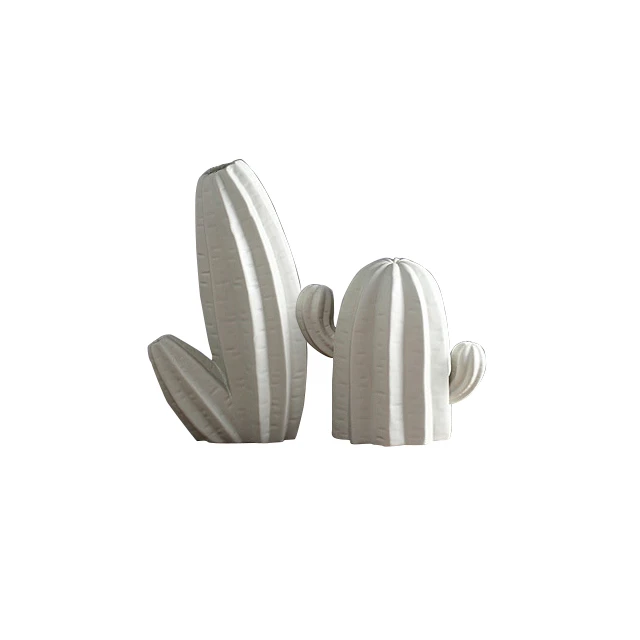 
Скандинавские современные керамические украшения для спальни домашний декор ваза цветы Кактус белый украшение дома 