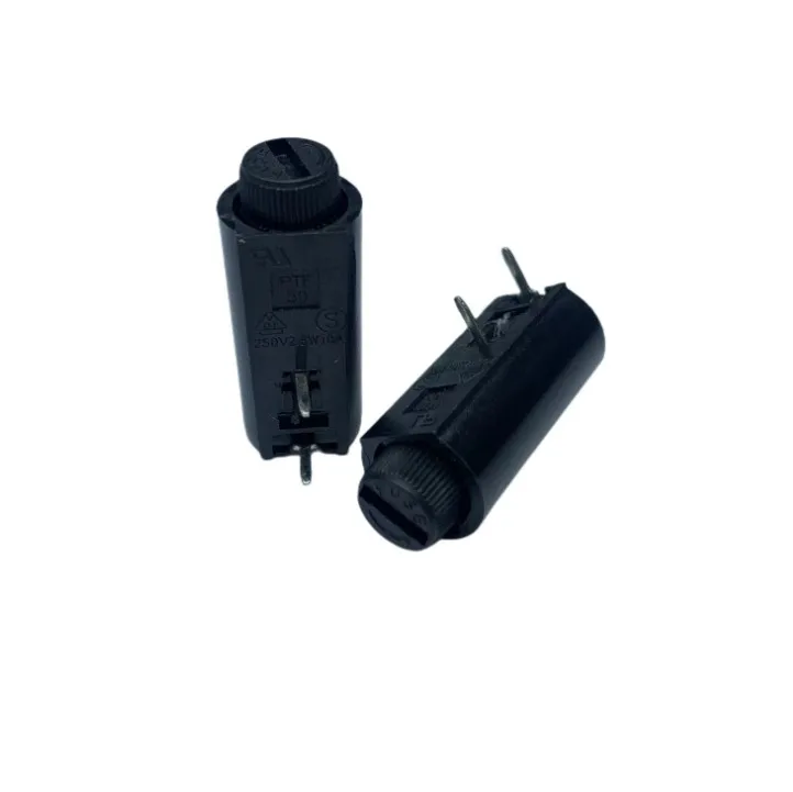 Horizontal fuse holder 10A 250V 5*20mm High temperature resistance ROHS PTF-50