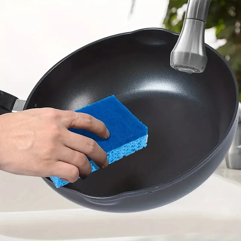 Biodegradable Wood Pulp cotton Natural Cellulose Compressed Sponges Soft Absorbent Scrubber Cleaning Sponges