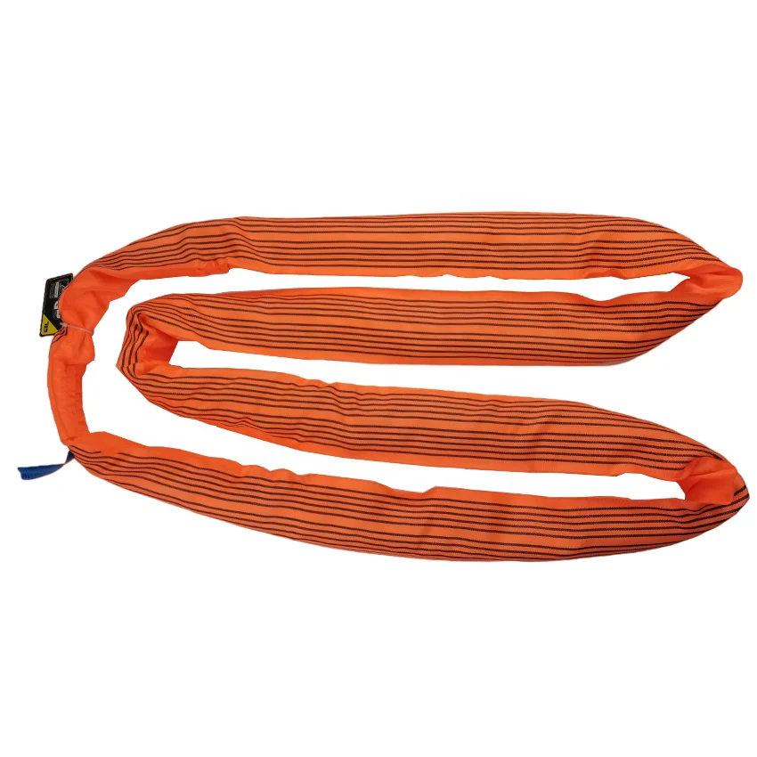 
high-strength container boat car round lifting webbing slings lift belt 20 ton 