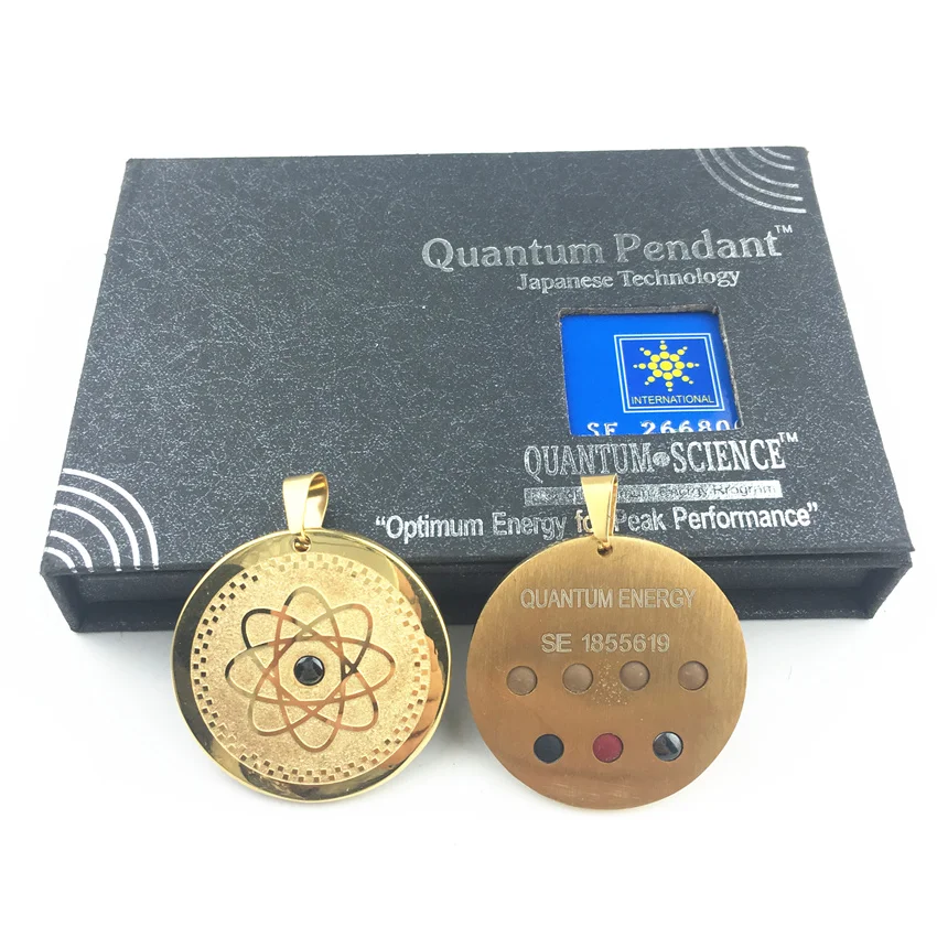 8119 Kalung чокер Liontin Подвеска из нержавеющей стали Квантовая скалярная энергия кулон для