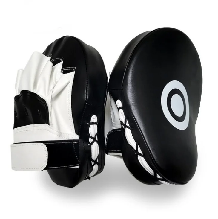 
100% High Quality Thicken durable Boxing Thai Pads Leather Boxing Hand Focus Pad 