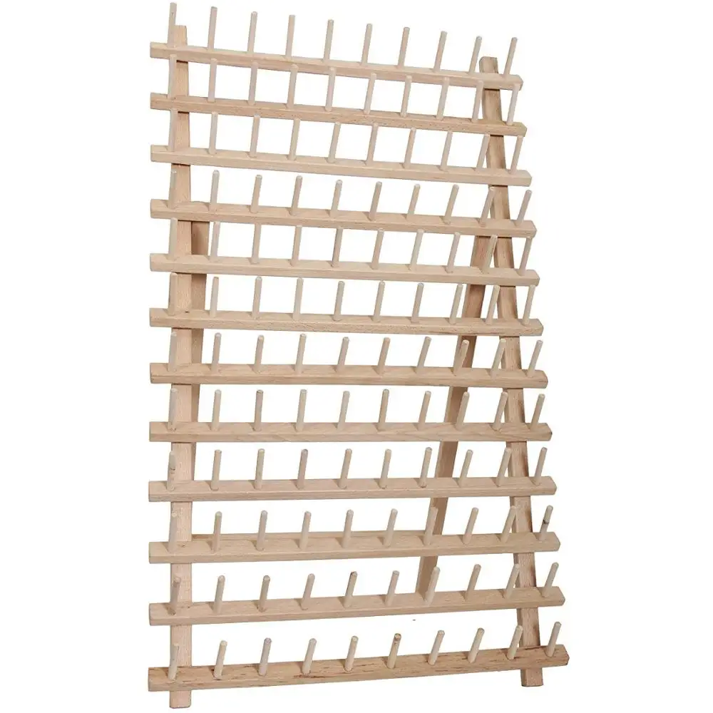 120 Spool/Cone Wood Thread Rack By Factory Direct 2 Sizes Available Bamboo Sewing thread frame
