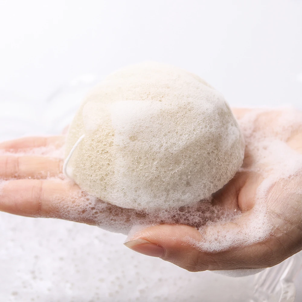 100% Natural Cosmetic Spa Konjac Sponges for Facial Cleansing Exfoliating Mask Makeup Removal Sponge