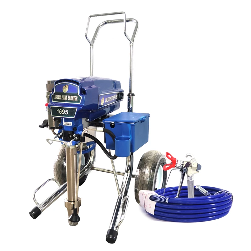 Factory direct sale 6L/min 110v 60Hz 4100w 1695 Hi boy electric piston pump hvlp airless paint sprayer for putty spray