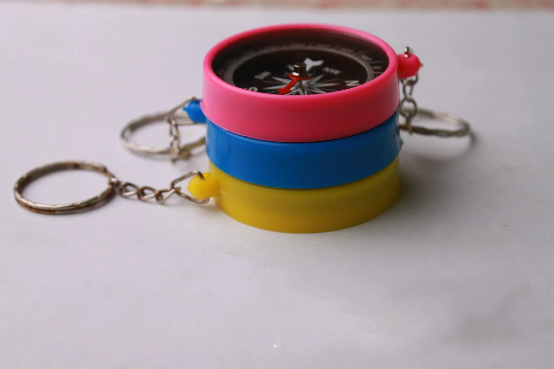 Mini Keychain Compass Outdoor Promotional Bulk Kid Toys Compass School compass