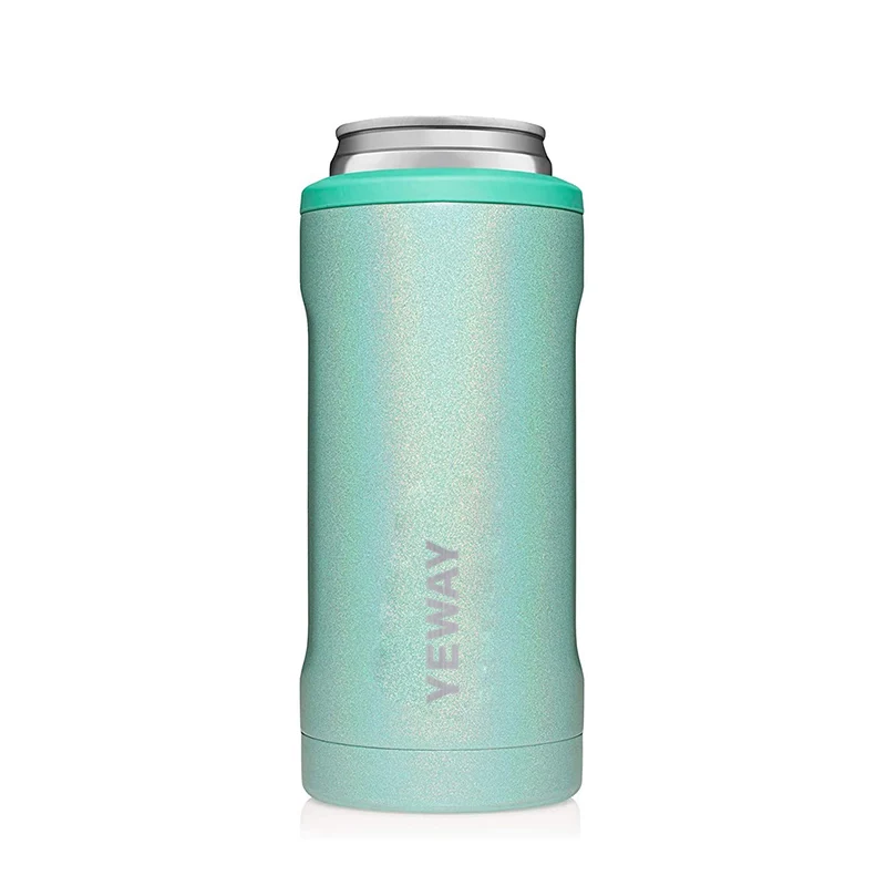 12oz Insulated Skinny Can Cooler Double-Walled Stainless Steel Drink Holder for Slim Beer Can for Tall Skinny Cans