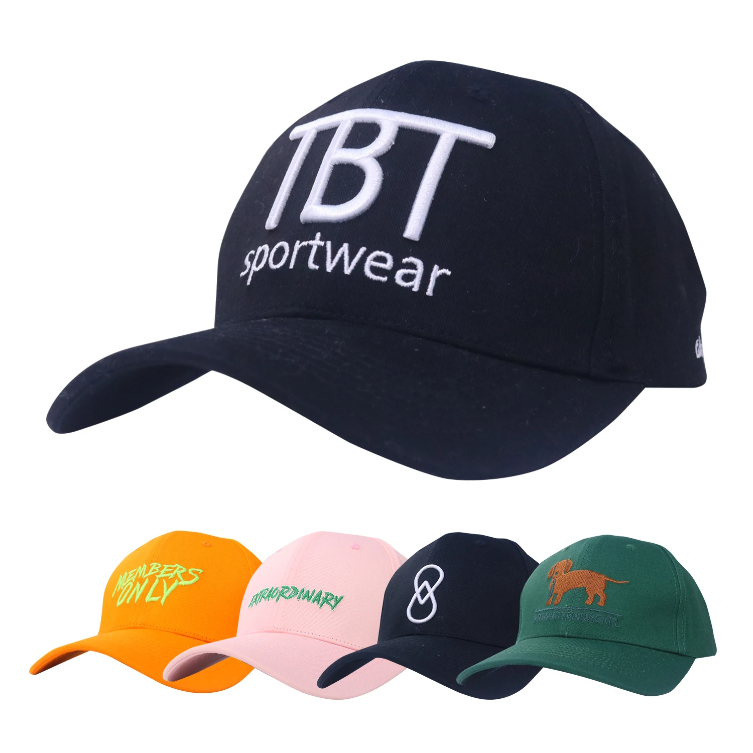 Manufacture Sports Caps Hats Wholesale Men Women Custom Unstructured Dad Cap and Hat with Embroidery Logo