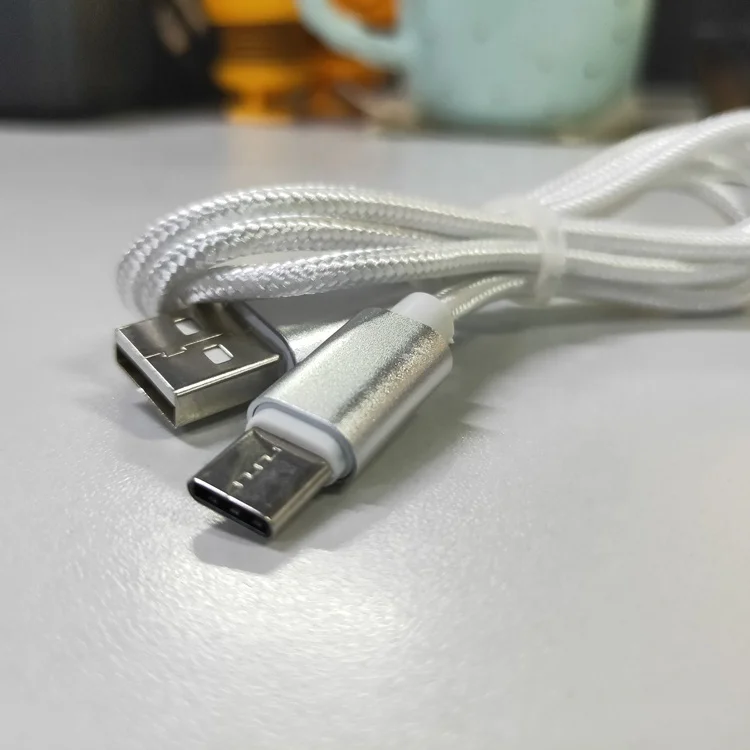 3 фута/6 футов популярный оптовый Плетеный зарядный телефонный кабель для зарядного устройства USB C