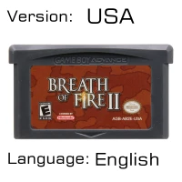 Дыхание огня золотое солнце 32 бит игровая консоль карты для GBA ролевые игры