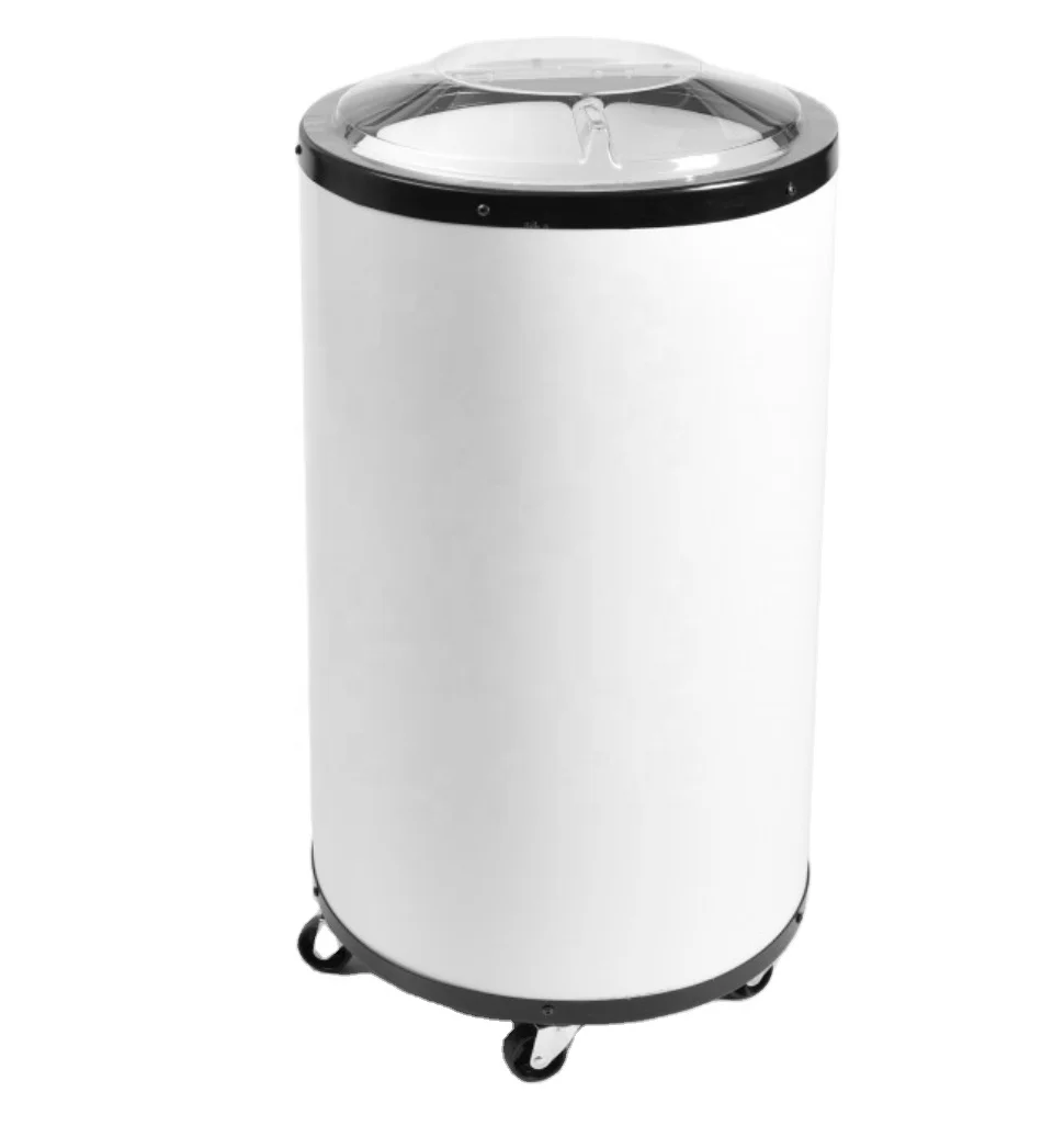 HS Plastic Custom Beer Bucket Ice Cooler Box with Wheel Keep Wine and Beverage Cool bucket keep item cooling chest box