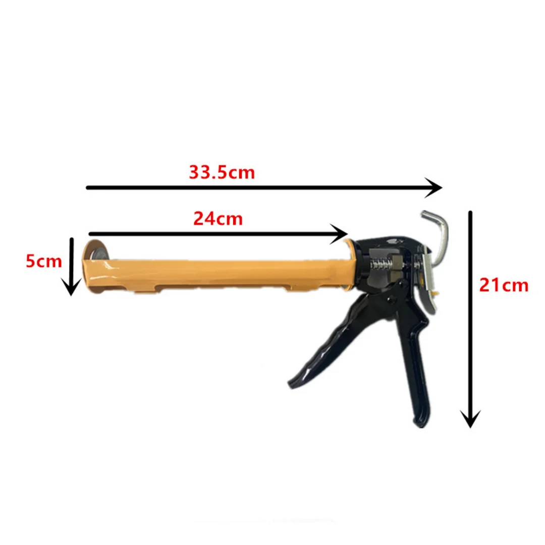 Swivel barrel type heavy duty caulking gun for sealant and adhesive cartridges