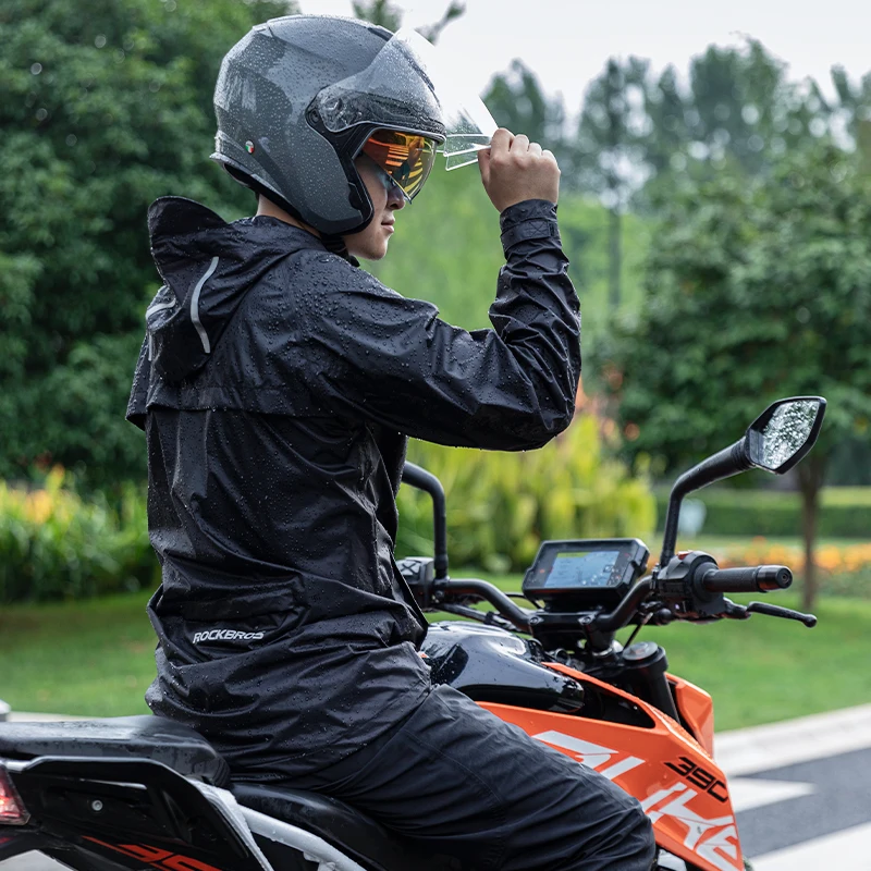 Full pressure waterproof raincoat suit for men and women cycling raincoat motorcycle bicycle electric bike raincoat