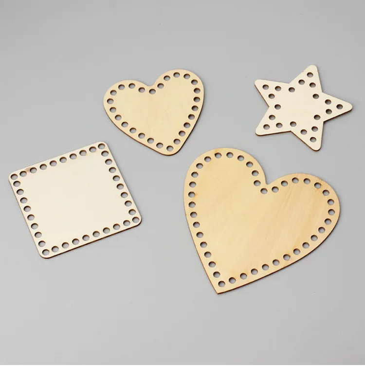 Unfinished Wooden Base for Crochet & Weaving Supplies DIY Bags Purse Making Needlework Wood Base Shaper Crochet Bag Bottom