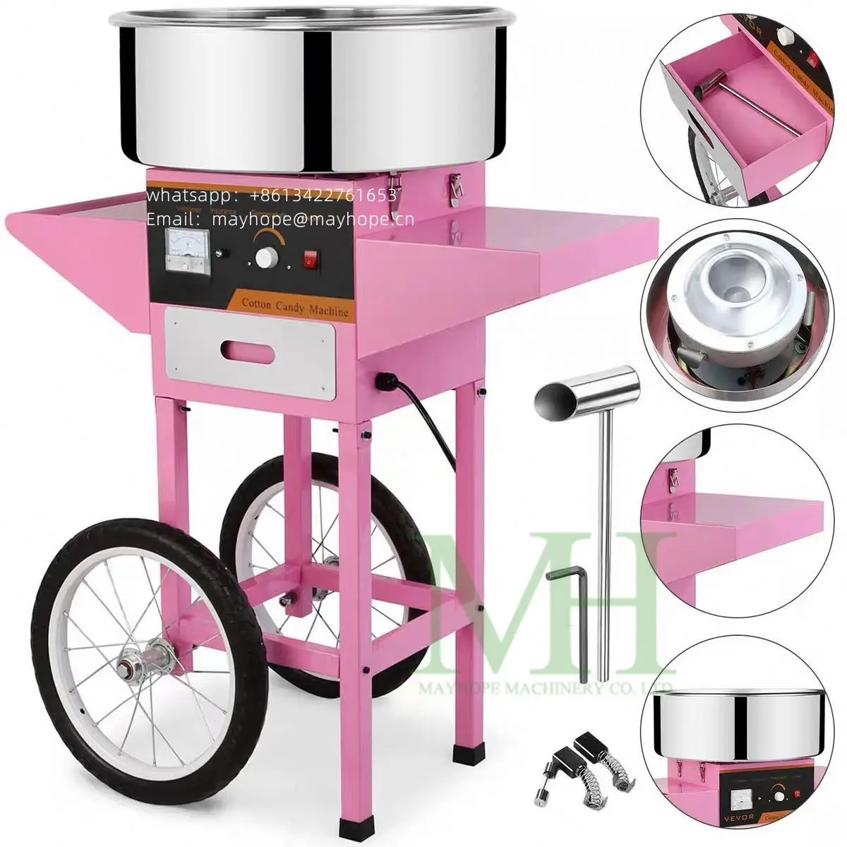 Candy Floss Machine Cotton Candy Maker / commercial Electric cotton Candy Floss vending Machine for sale