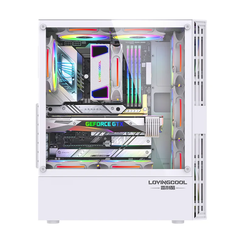 LOVINGCOOL Most Popular High Quality ATX Gaming Case Desktop Computer Chassis Mid Tower PC Gabinete Gamer RGB PC Case