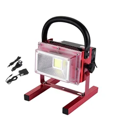 Портативный водонепроницаемый наружный алюминиевый наружный IP65 10 Вт 20 Вт 30 Вт перезаряжаемый светодиодный прожектор