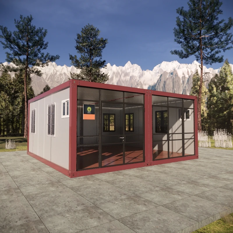 Professional manufacturer new design steel structure outdoor demountable house for restaurant