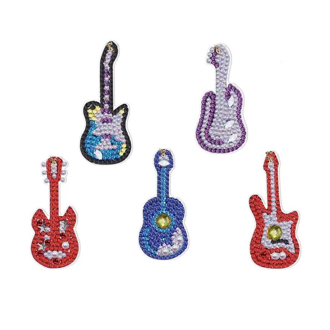 DIY Diamond Painting Fridge Magnet Music Refrigerator Magnets Sticker Home Kitchen Decoration Guitar Magnetic Sticker