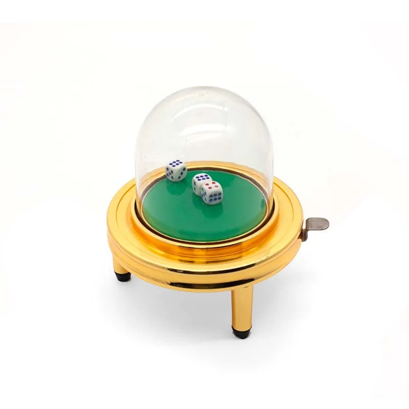 Golden luster fully sealed electric poker dice suitable for casinos with electronic dice cups and dice