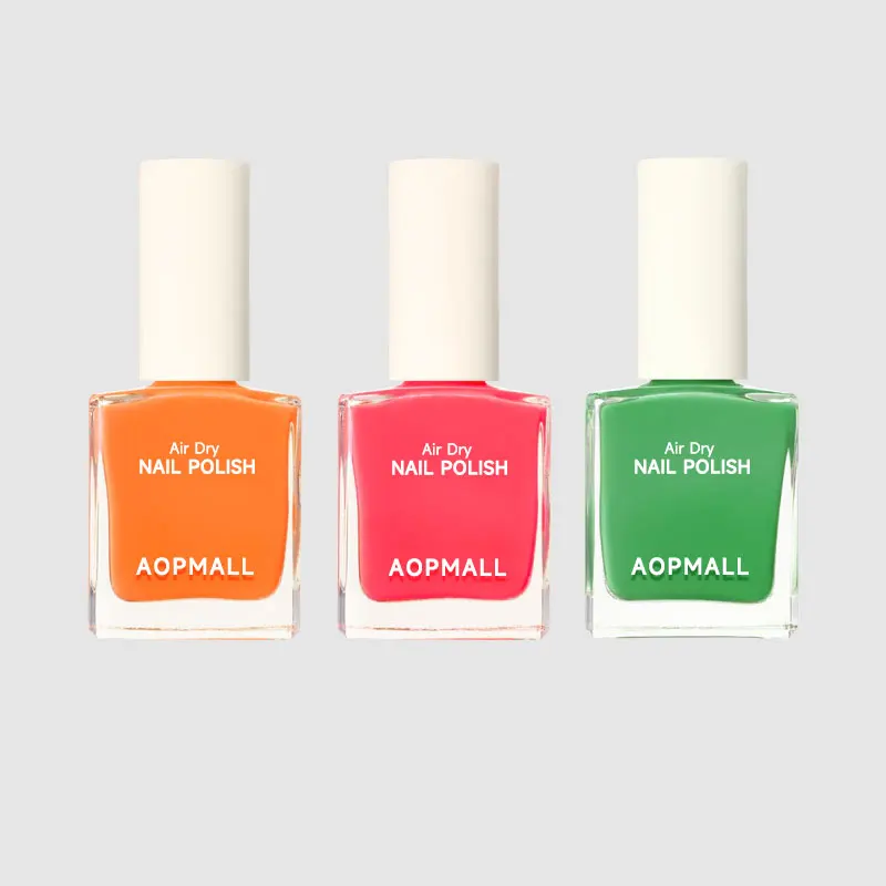 AOPMALL Wholesale Custom Logo Girls Nails Polish Set Shiny  Halal Nail Polish Vegan For Summer Hot Sale