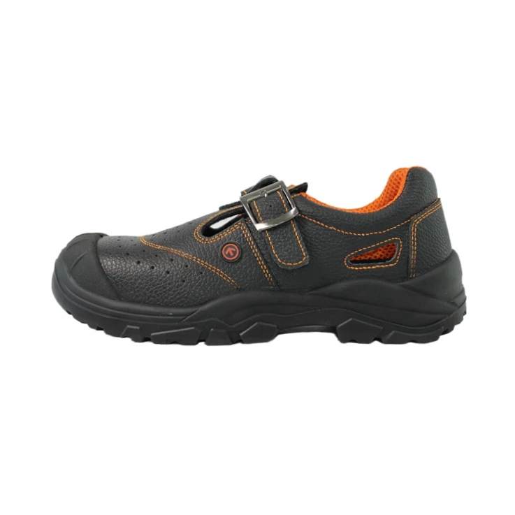 slip-on impact resistant sweat absorb durable safety shoes without lace for men
