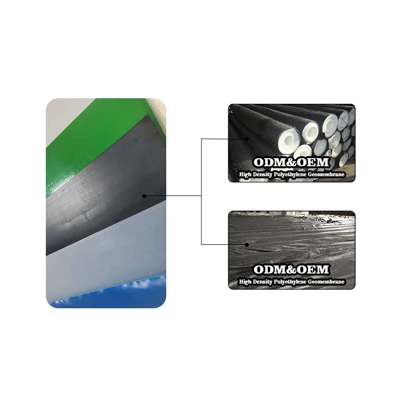 1.0mm 2.0mm 3.0mm PVC ECB white high density polyethylene geomembrane waterproof material