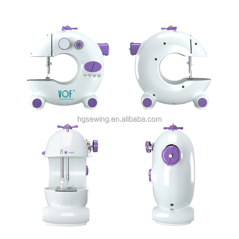 VOF factory price 2024 new arrival portable electric lock stitch Mini sewing machine