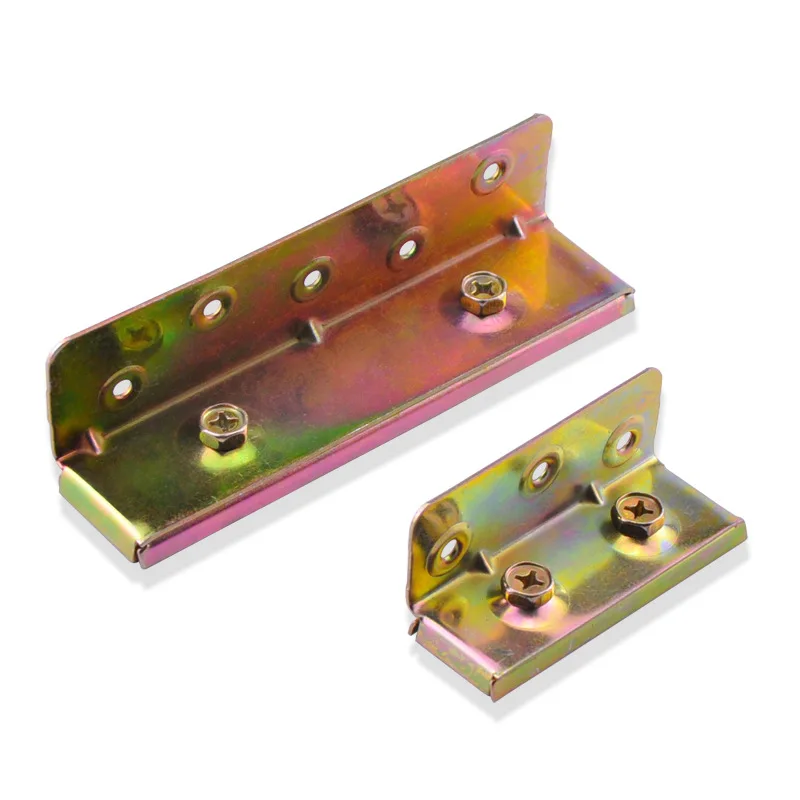 Thickened bed and sofa hinge furniture hardware invisible bed accessories connectors hinge hanging buckle with screws