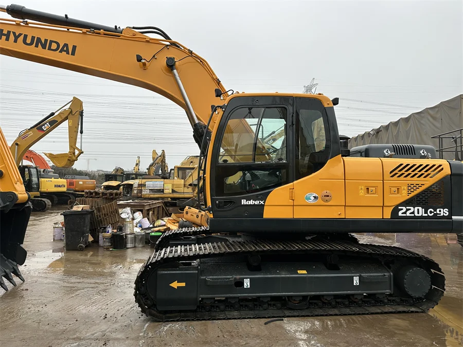 Secondhand Hyundai R220LC-9S Hydraulic Crawler Excavator Weight 22tons Original Korea 220lc-9s R220 Cheap for Sale R330 R300