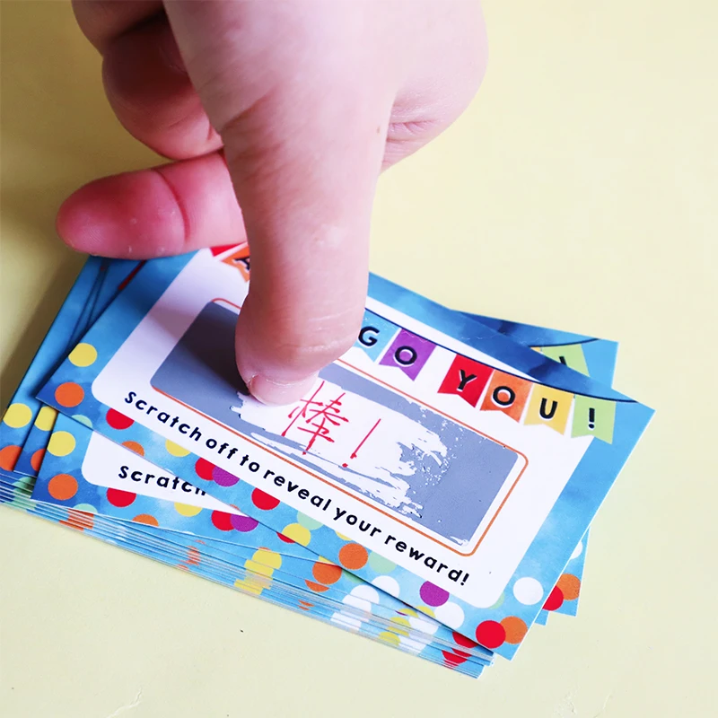 Custom Printing Wholesale Scratch Off Lottery Card Used for Lucky Draw