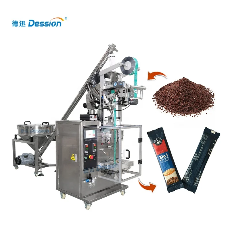 Fully Automatic 3 in 1 Coffee Powder Chili Spices Powder Stick Plastic Bag Packing Machine Price
